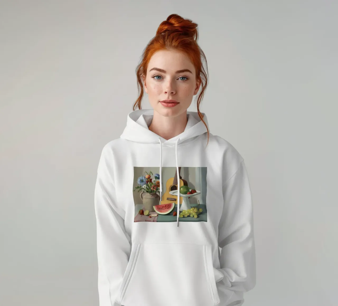 Armonia di chitarra e uva felpa con cappuccio da Fable Tempa