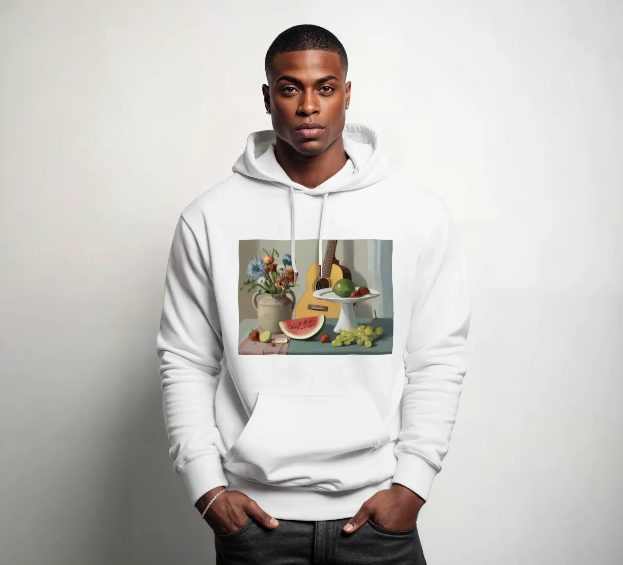 Armonia di chitarra e uva felpa con cappuccio da Fable Tempa