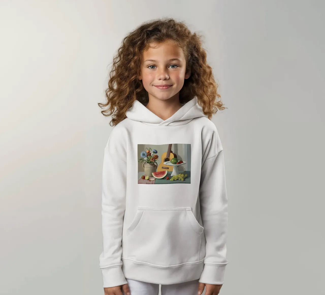 Armonia di chitarra e uva felpa bambino con cappuccio da Fable Tempa
