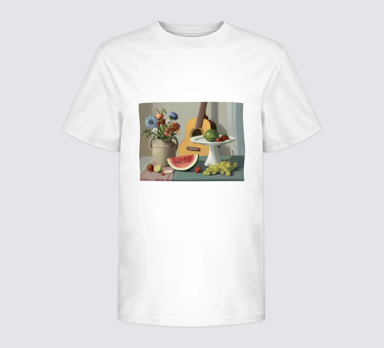 Guitar and Grape Harmony kids t-shirt by Fable Tempa