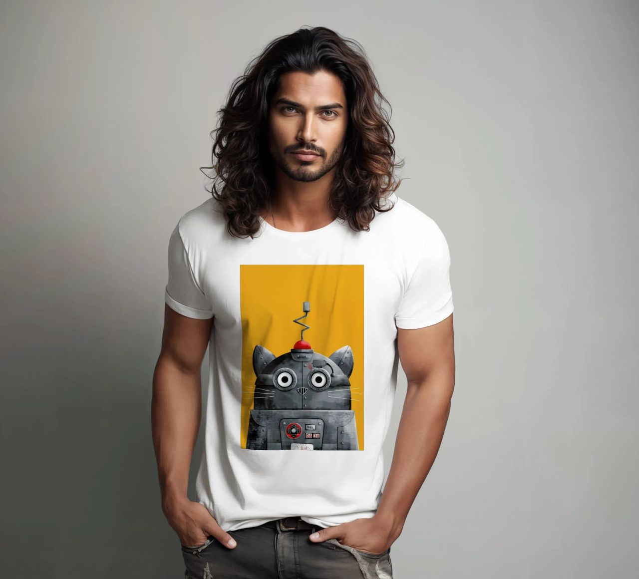 Cat Robot t-shirt da Doozal