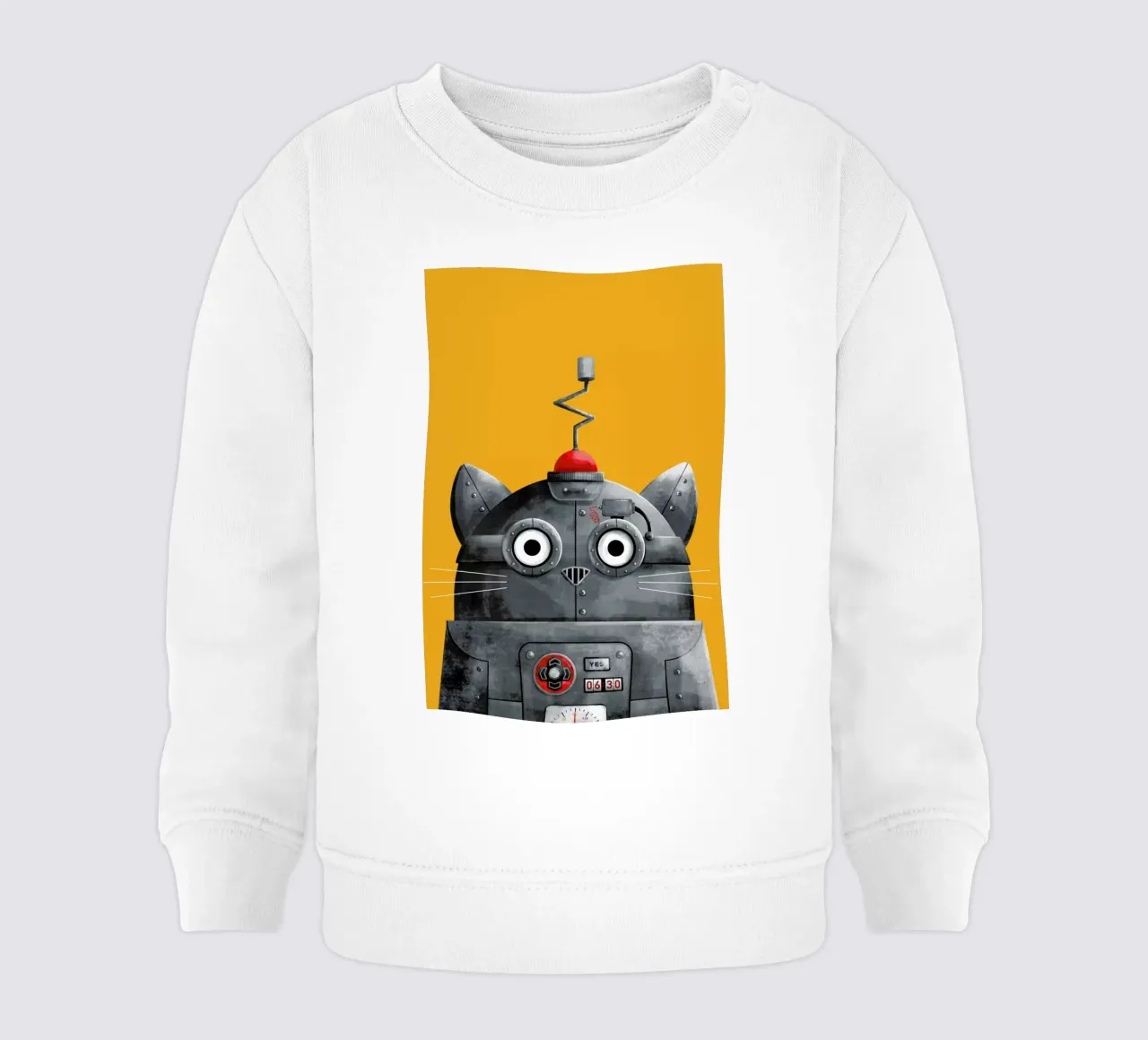 Cat Robot baby sweatshirt van Doozal