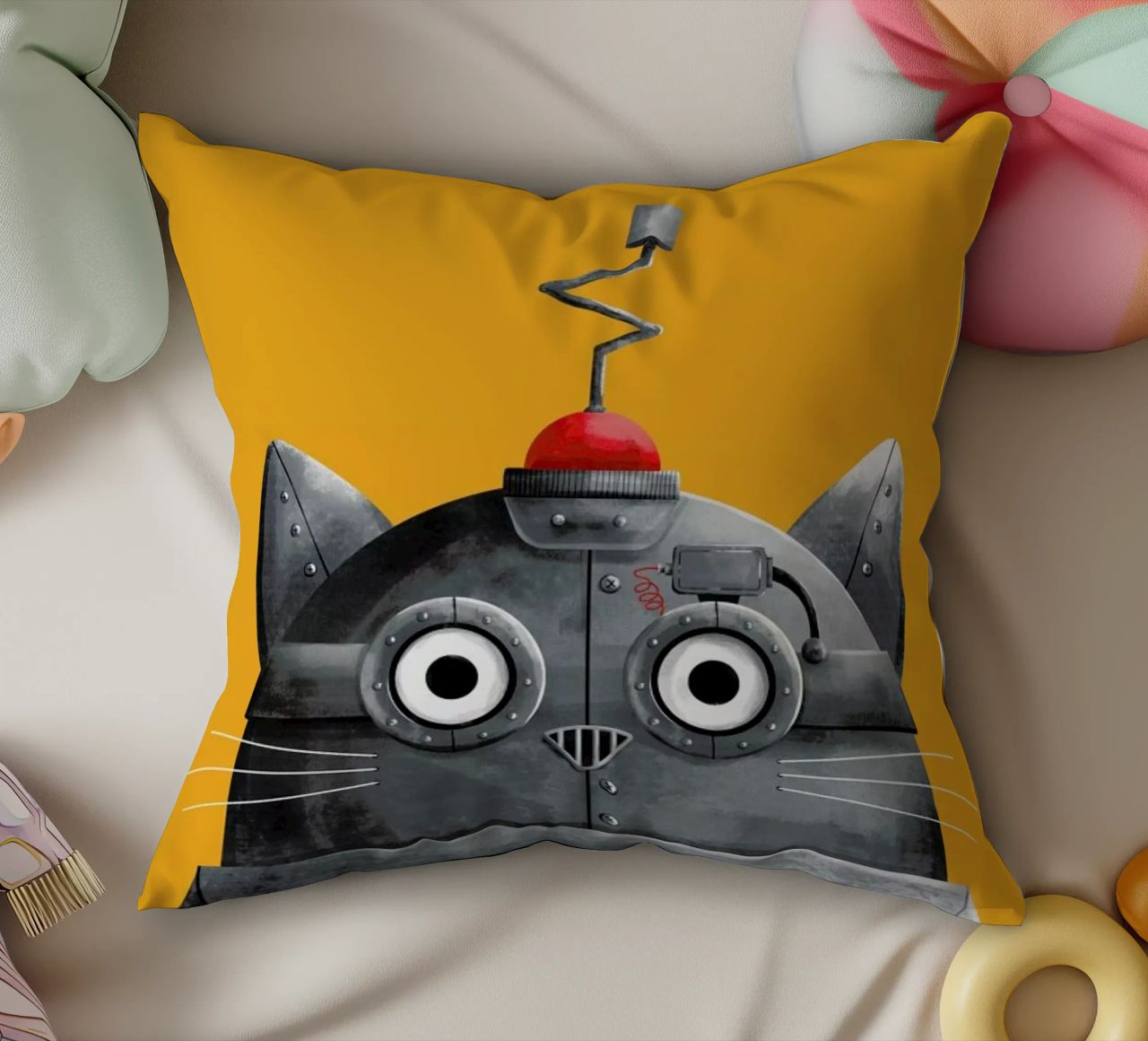 Cat Robot cuscino da Doozal