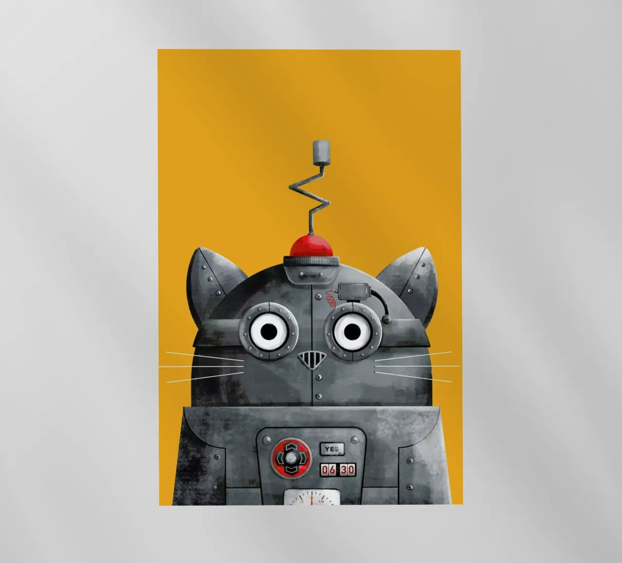 Cat Robot pellicola backlit da Doozal