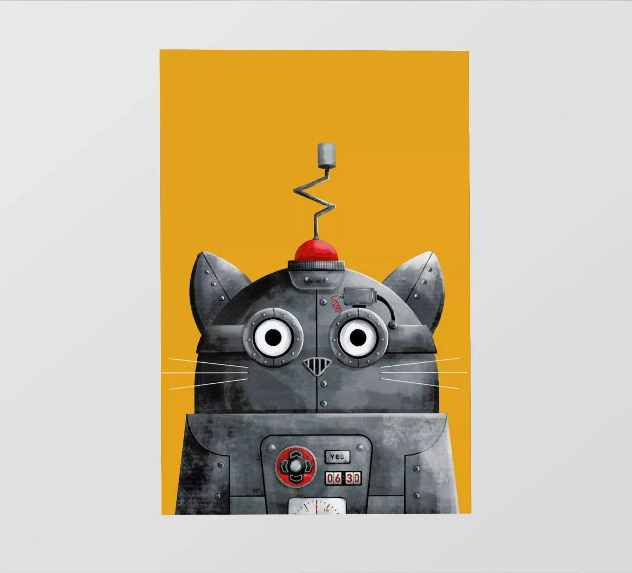 Cat Robot pellicola backlit da Doozal