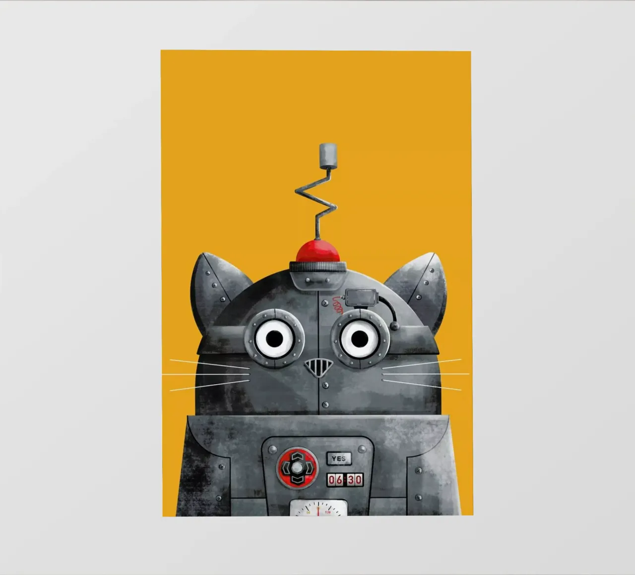 Cat Robot pellicola backlit da Doozal