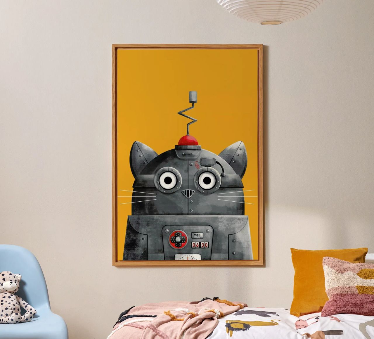 Cat Robot alluminio dibond da Doozal