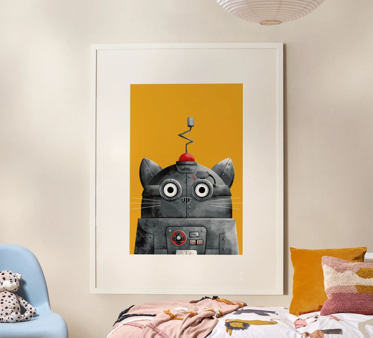 Cat Robot carta hahnemühle da Doozal