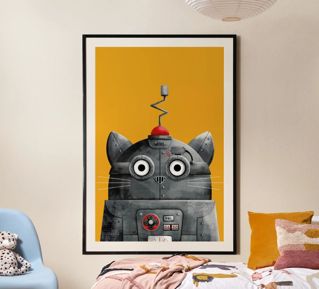Cat Robot carta hahnemühle da Doozal