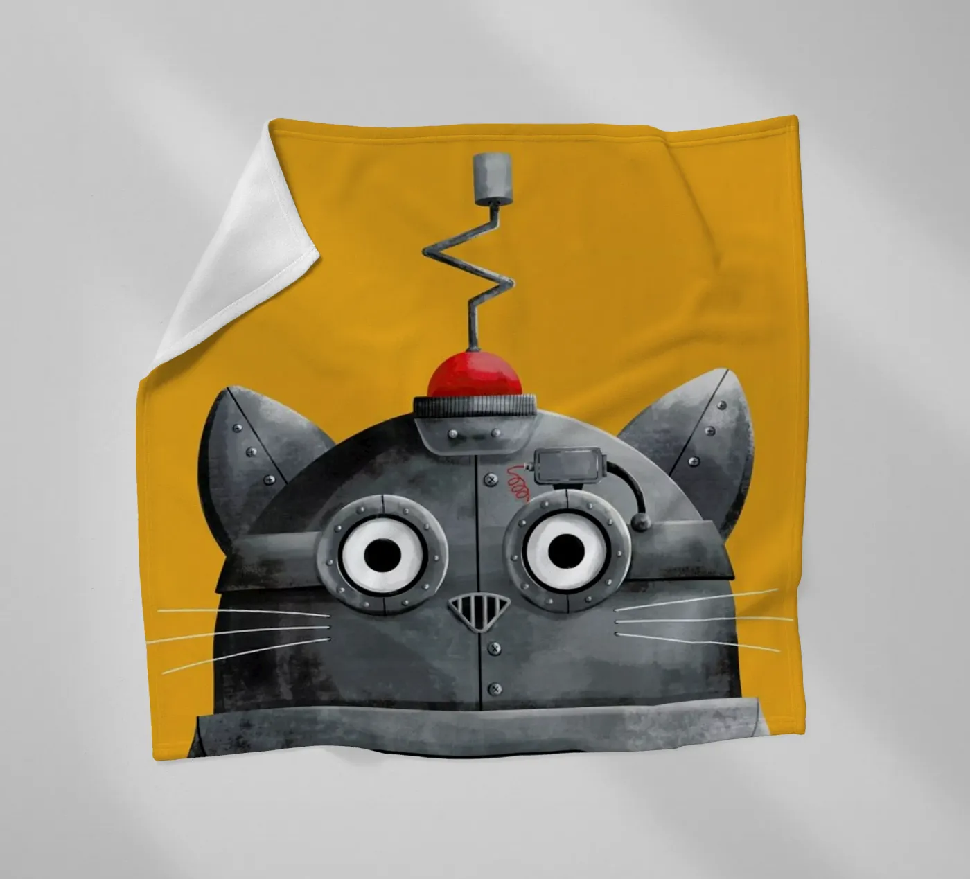 Cat Robot Fleecedecke von Doozal