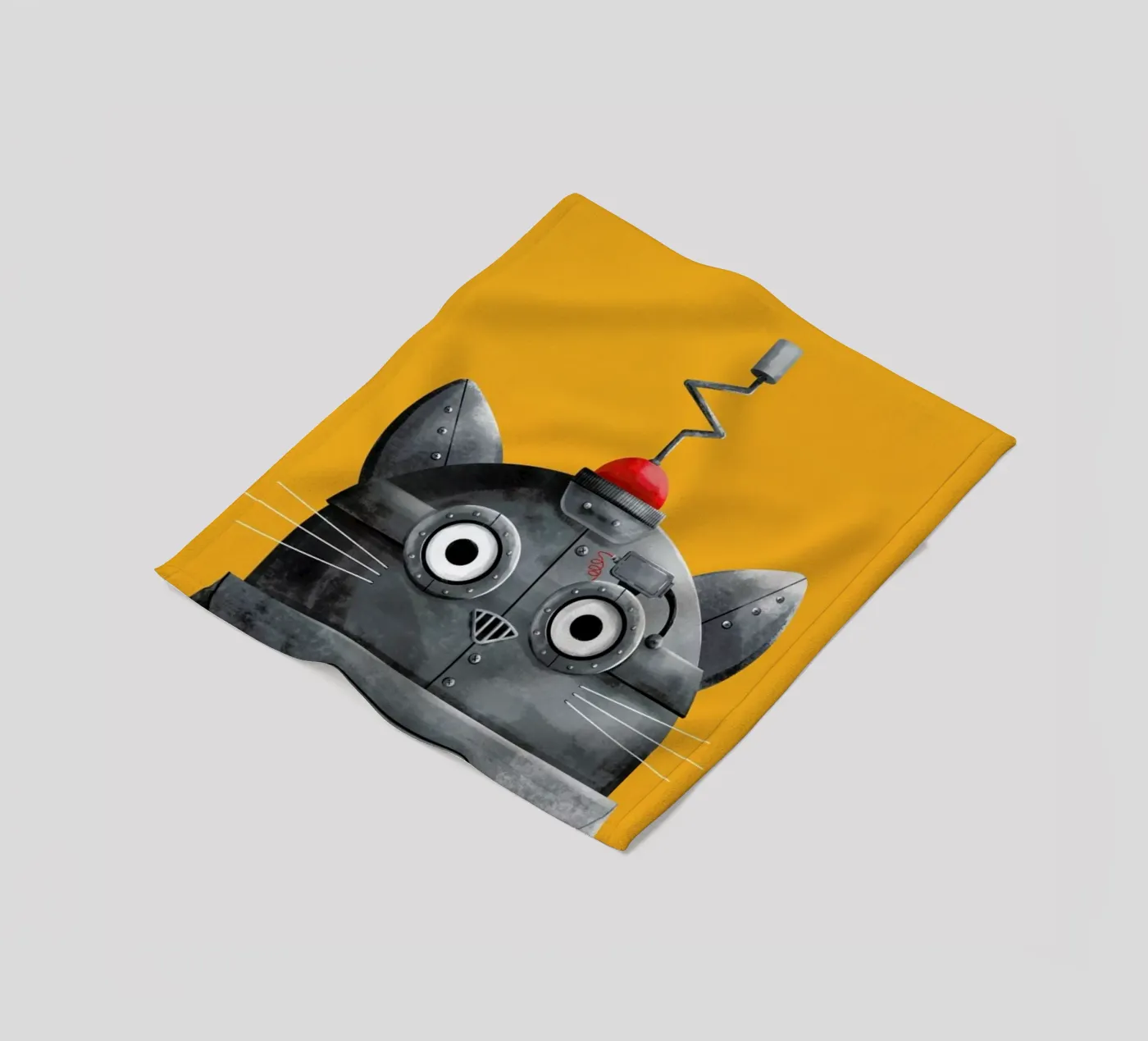 Cat Robot Fleecedecke von Doozal