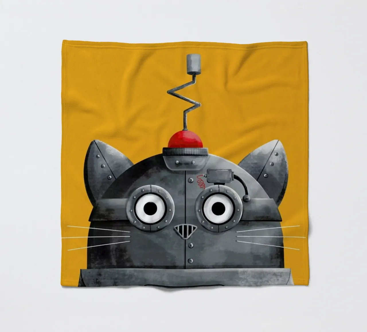 Cat Robot manta de franela de Doozal