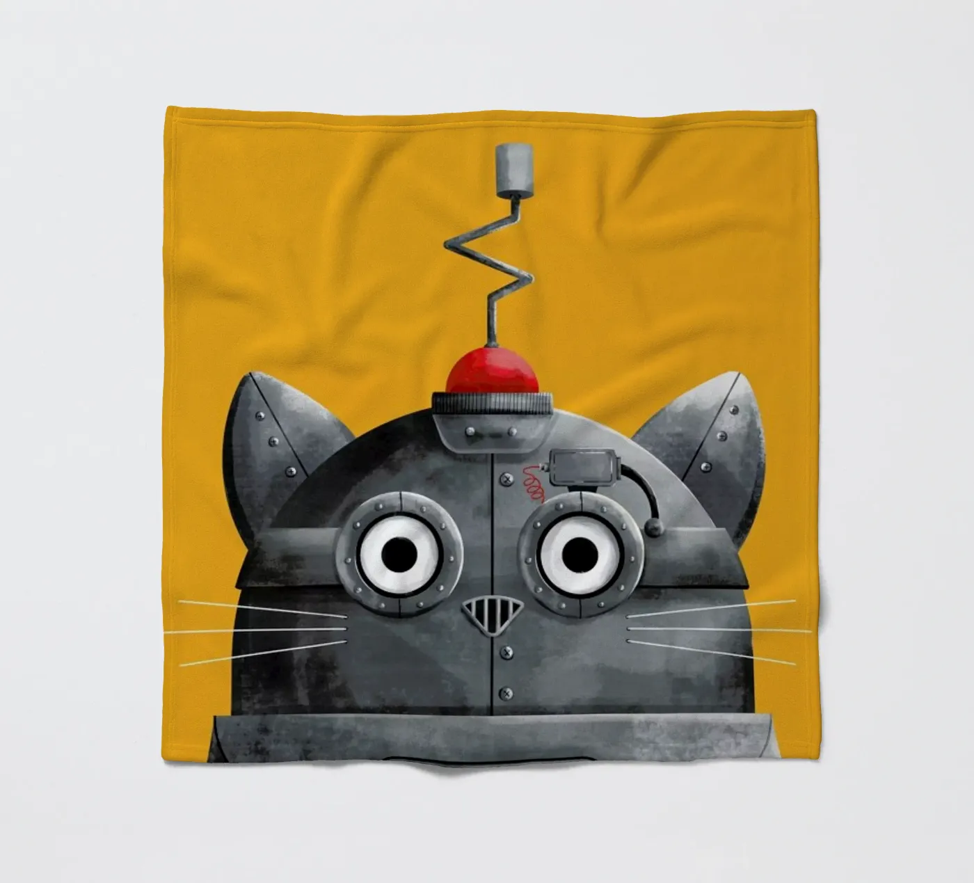 Cat Robot Fleecedecke von Doozal
