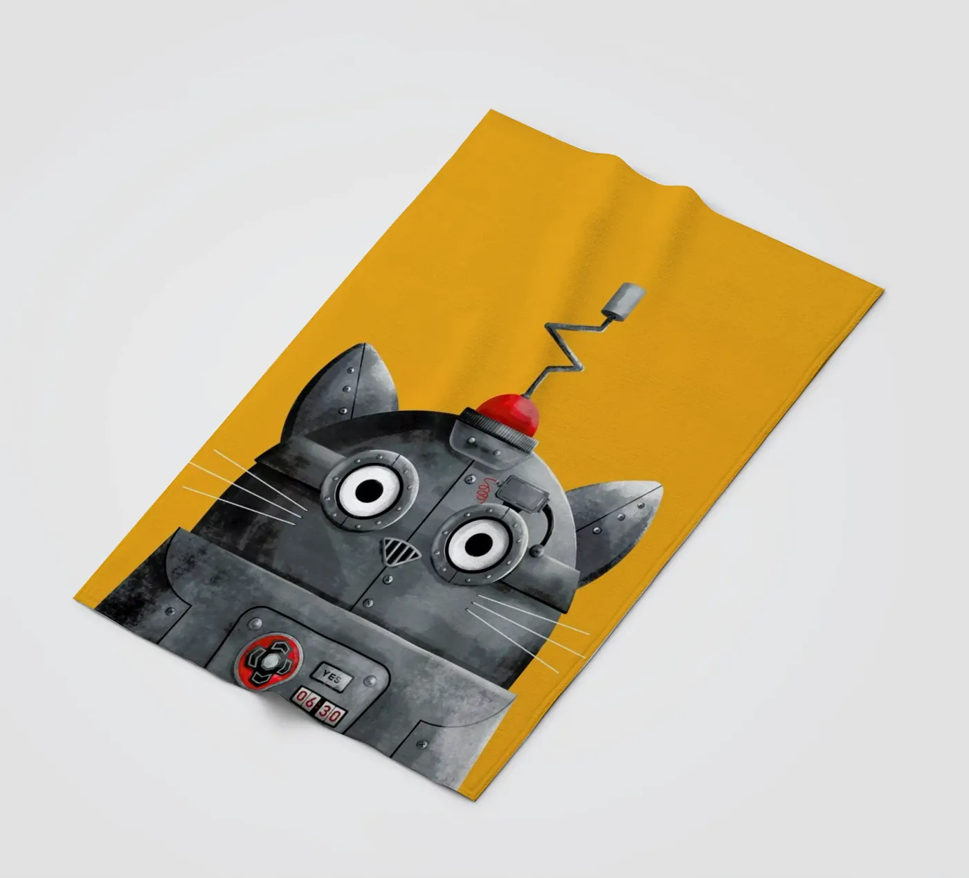 Cat Robot Fleecedecke von Doozal