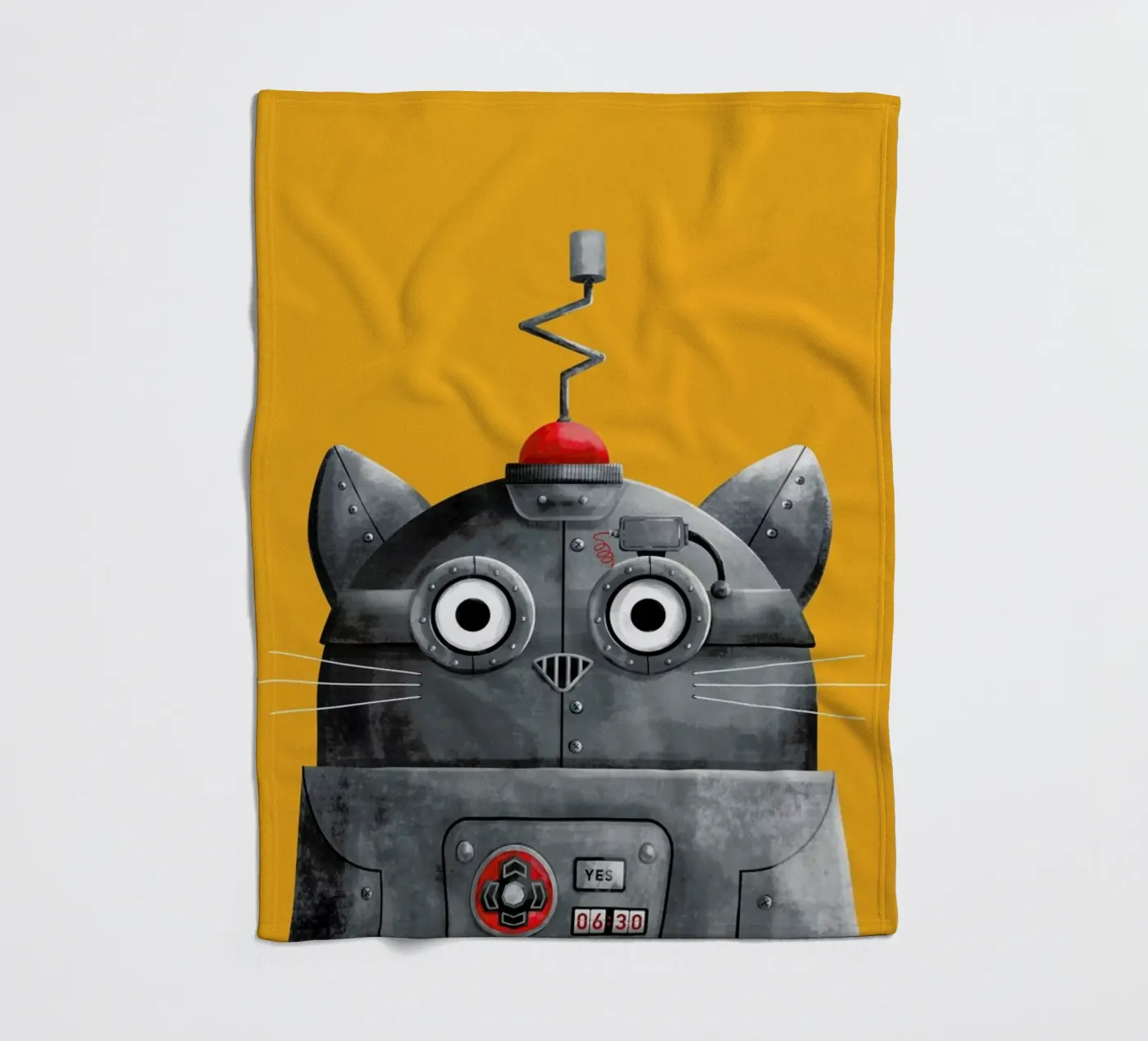 Cat Robot Fleecedecke von Doozal