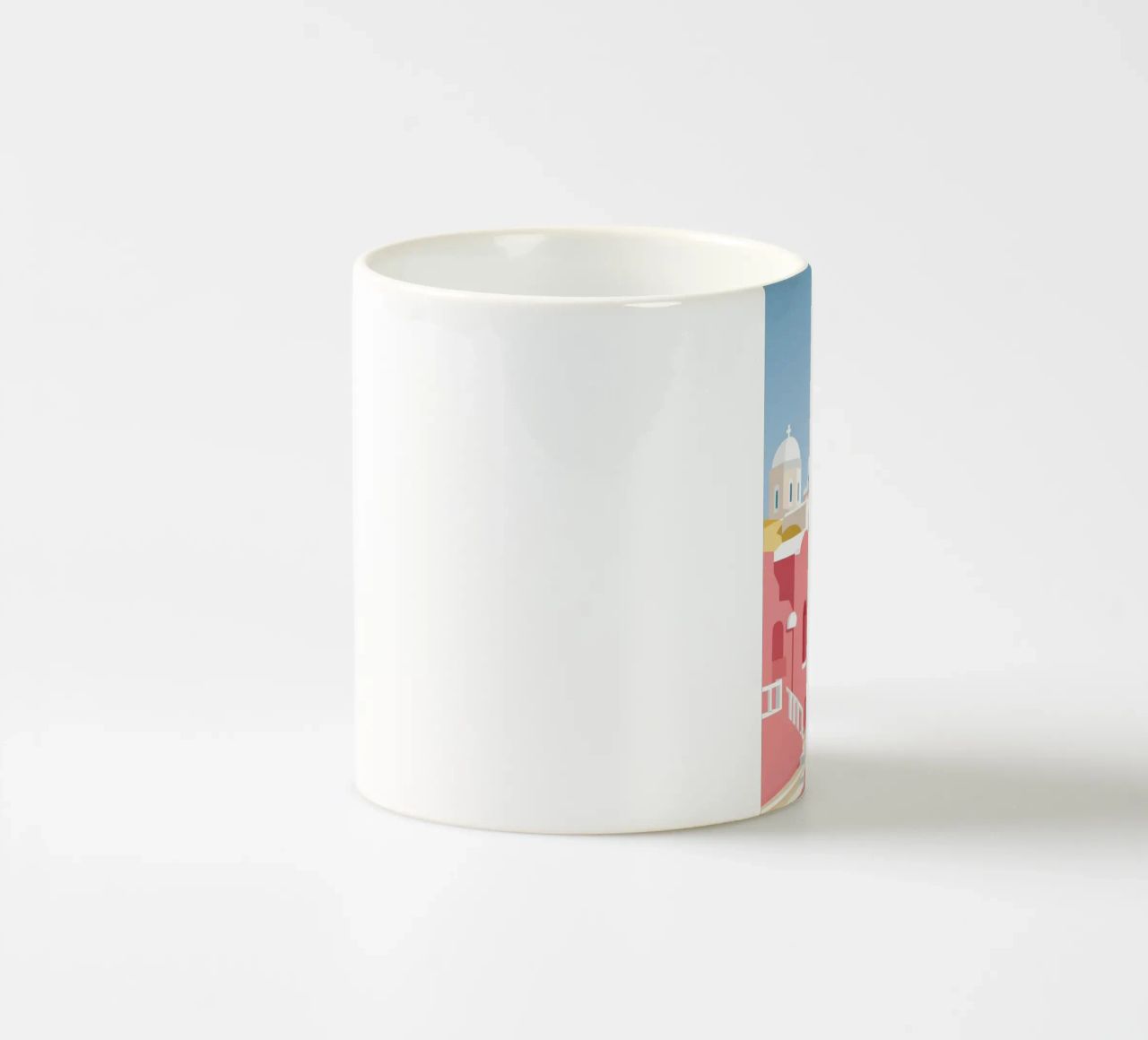 Santorini Rooftop View tazza in ceramica da Muse Artworks