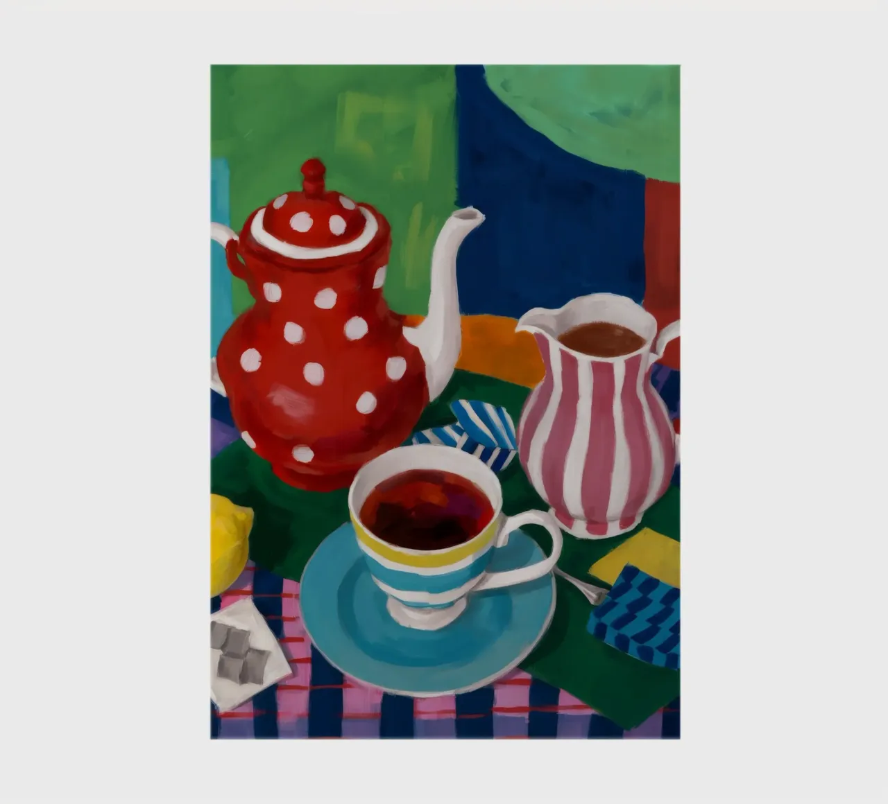 Polka Dot Teatime notebook by Fable Tempa