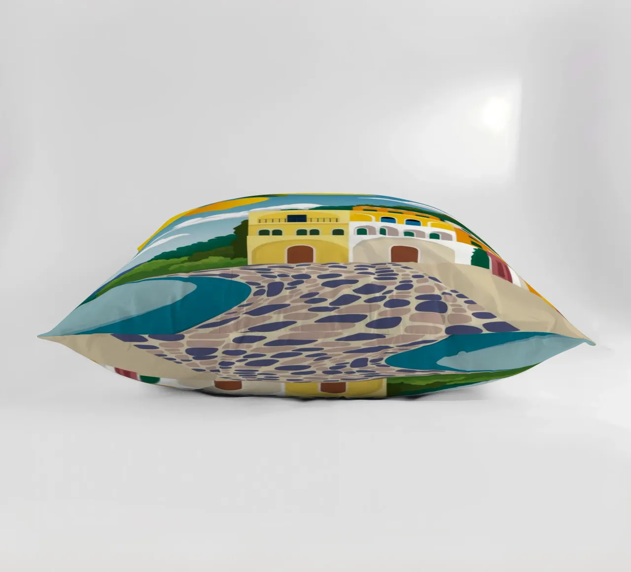 Lemon Tree Pathway decorative cushion by FadeAura