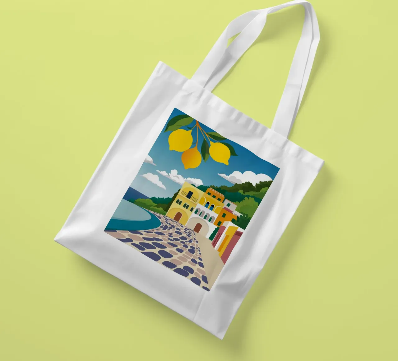 Lemon Tree Pathway tote bag by FadeAura
