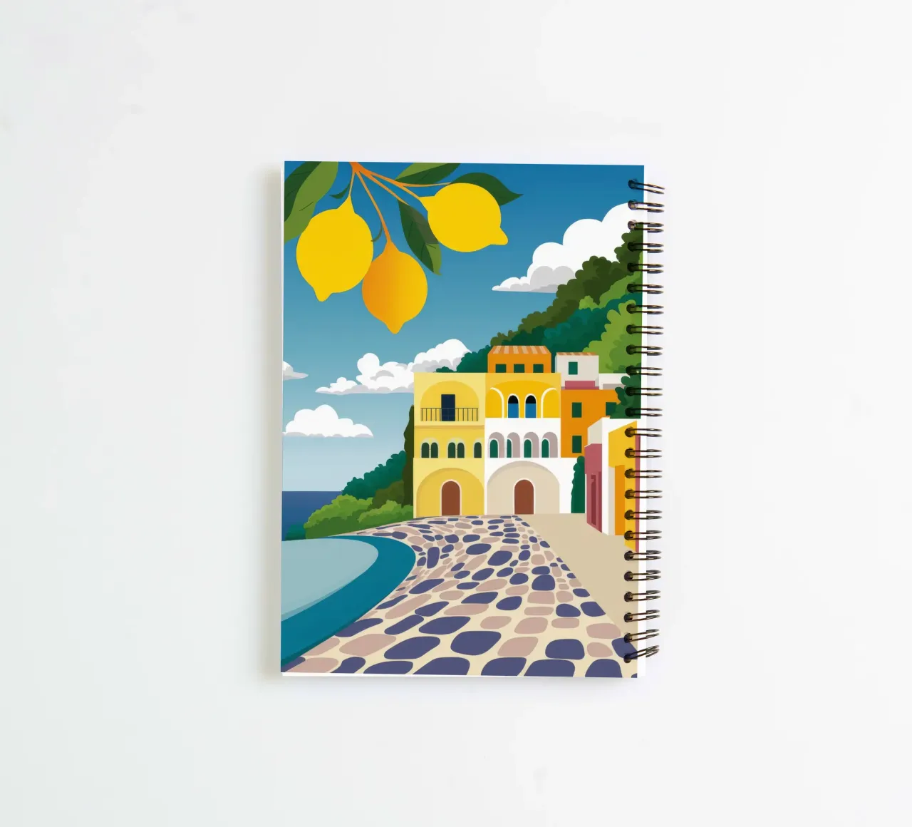 Lemon Tree Pathway spiral notebook by FadeAura