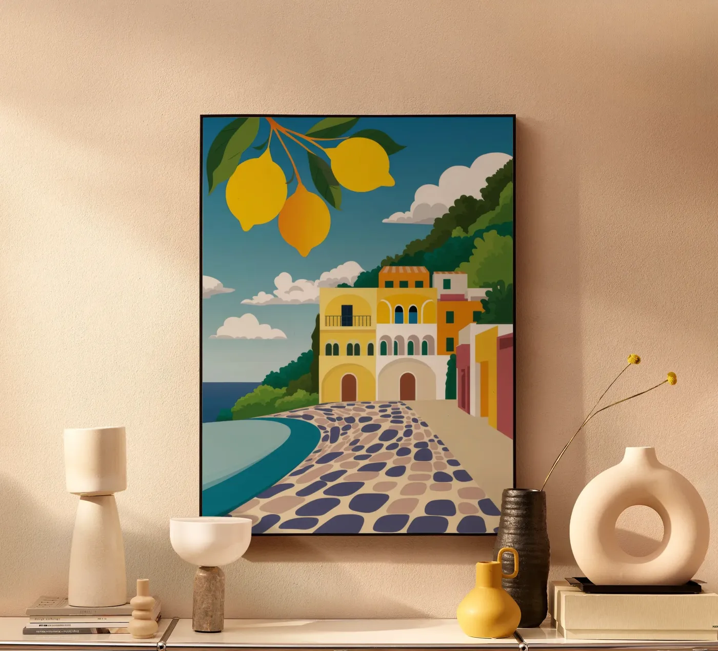 Lemon Tree Pathway acrylic glass by FadeAura