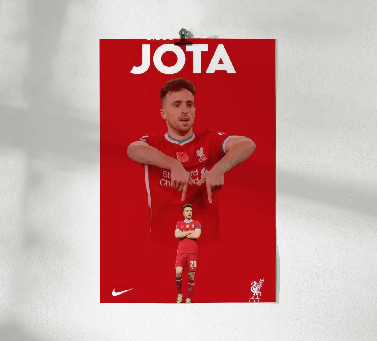 M Celebrazione di Diogo Jota poster da nice sport