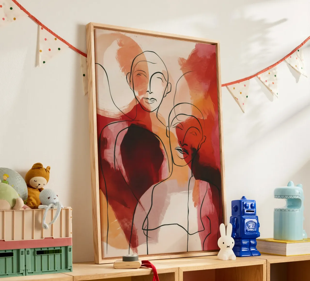 Abstract Face Collage canvas by Haven Fantasy