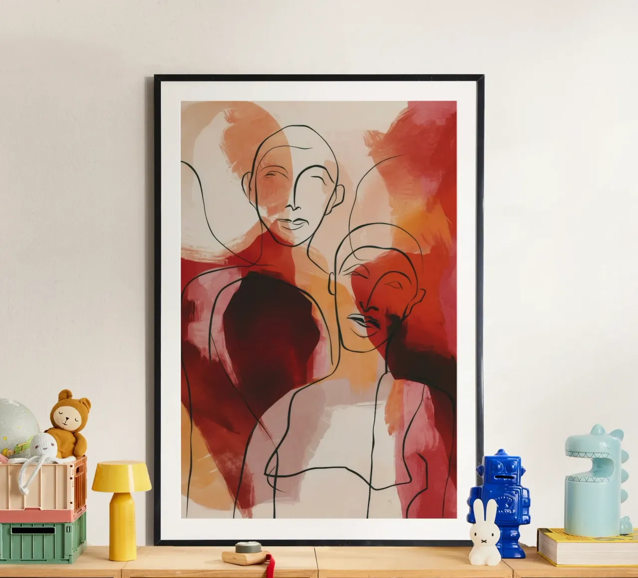 Abstract Face Collage poster by Haven Fantasy