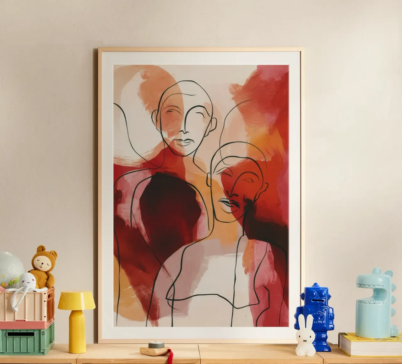 Abstract Face Collage poster by Haven Fantasy