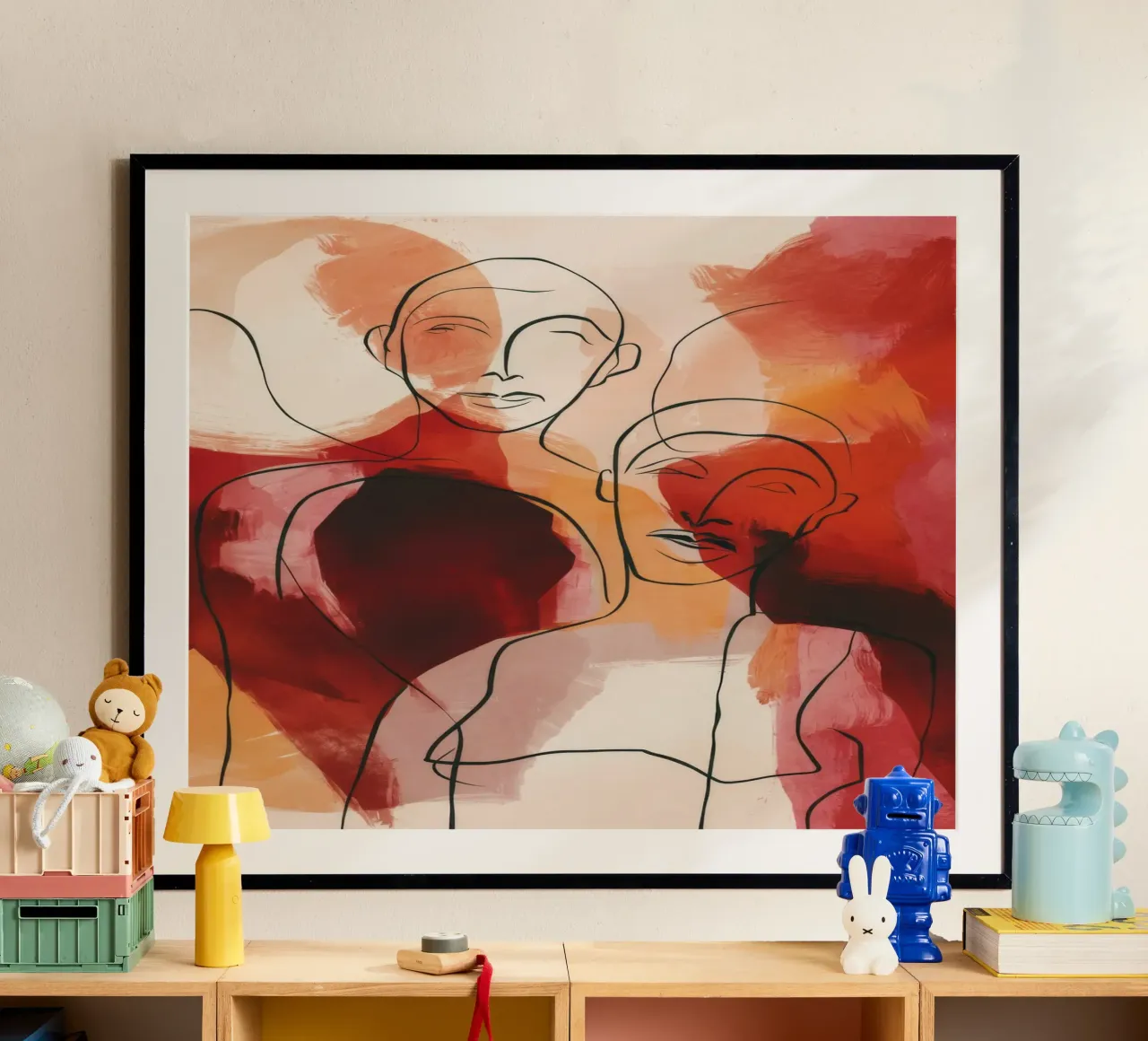 Abstract Face Collage poster by Haven Fantasy