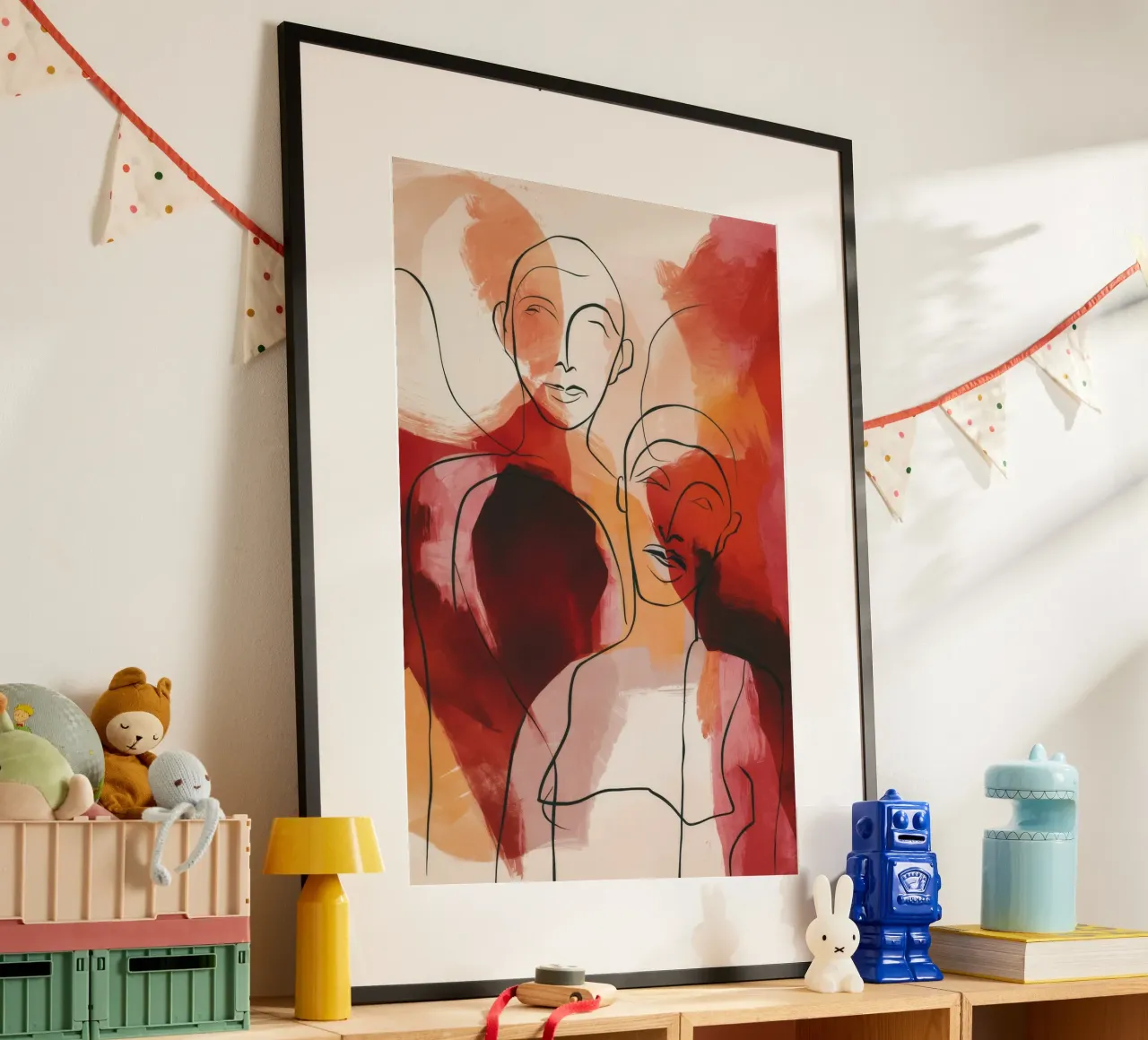 Abstract Face Collage poster by Haven Fantasy