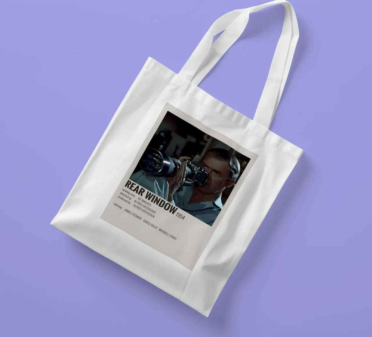 REAR WINDOW 1954 borsa in juta da MVFminimalist