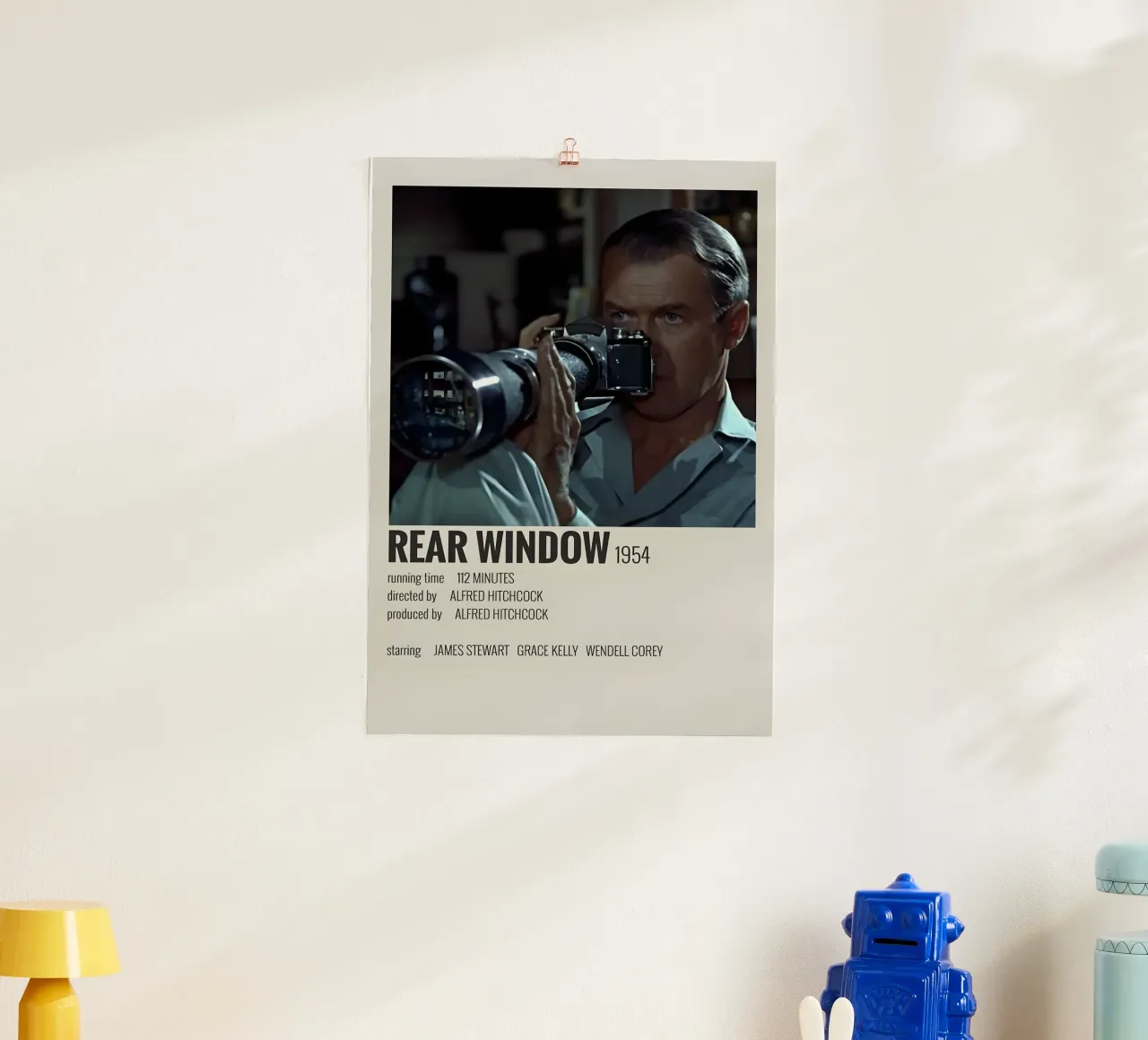 REAR WINDOW 1954 carta hahnemühle da MVFminimalist