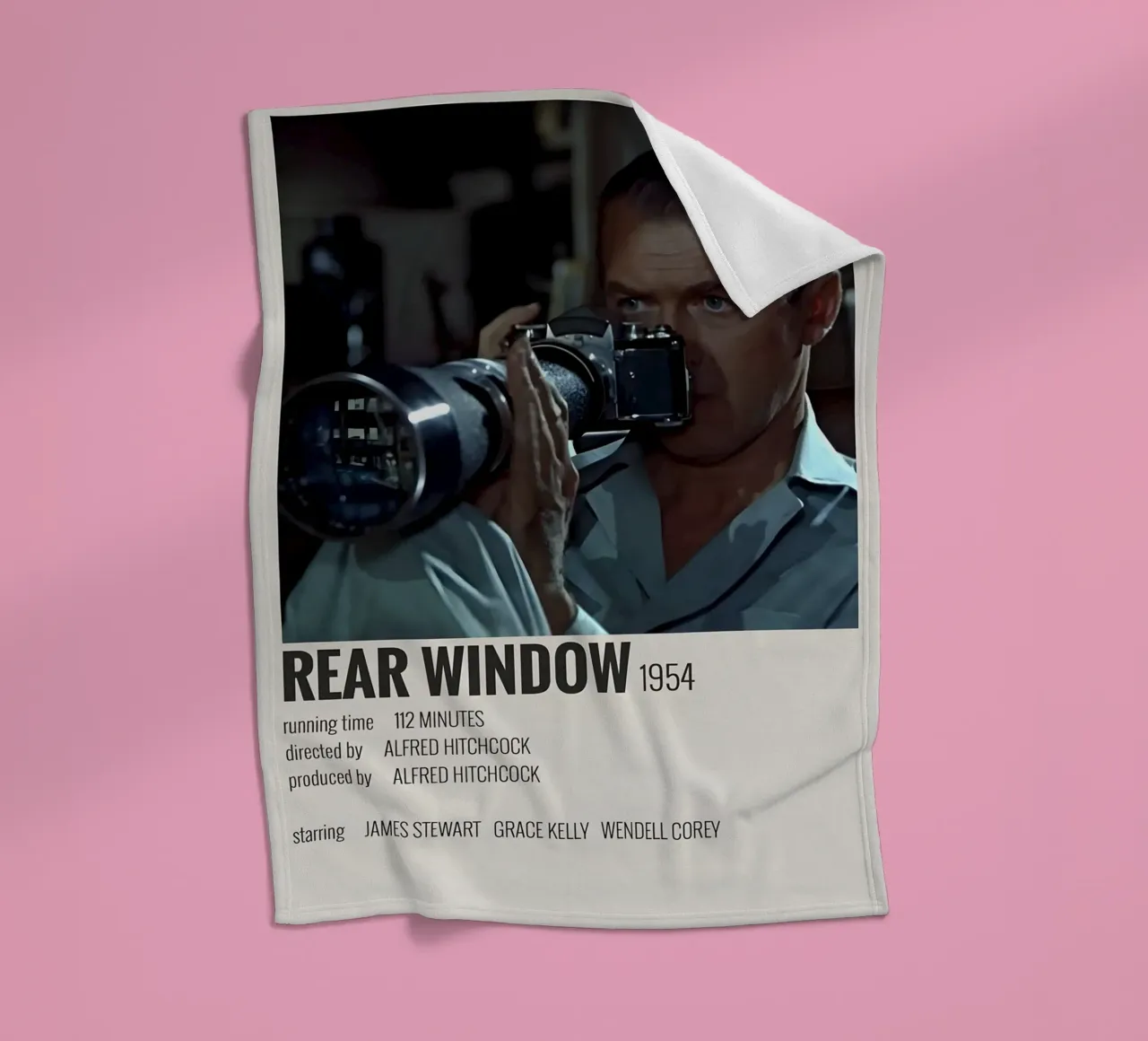 REAR WINDOW 1954 coperta in pile da MVFminimalist