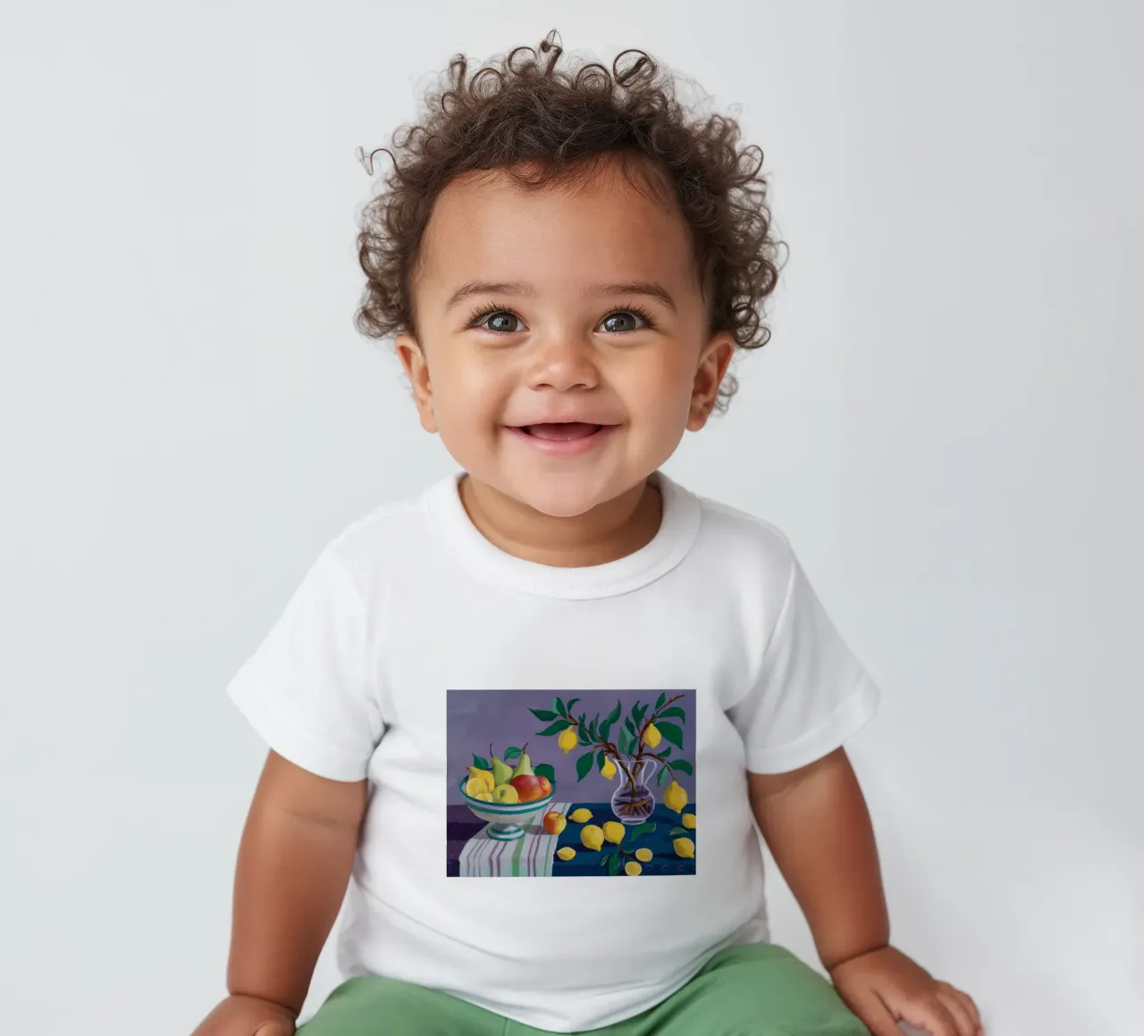 Lemon Tree Nocturne baby t-shirt by Fable Tempa