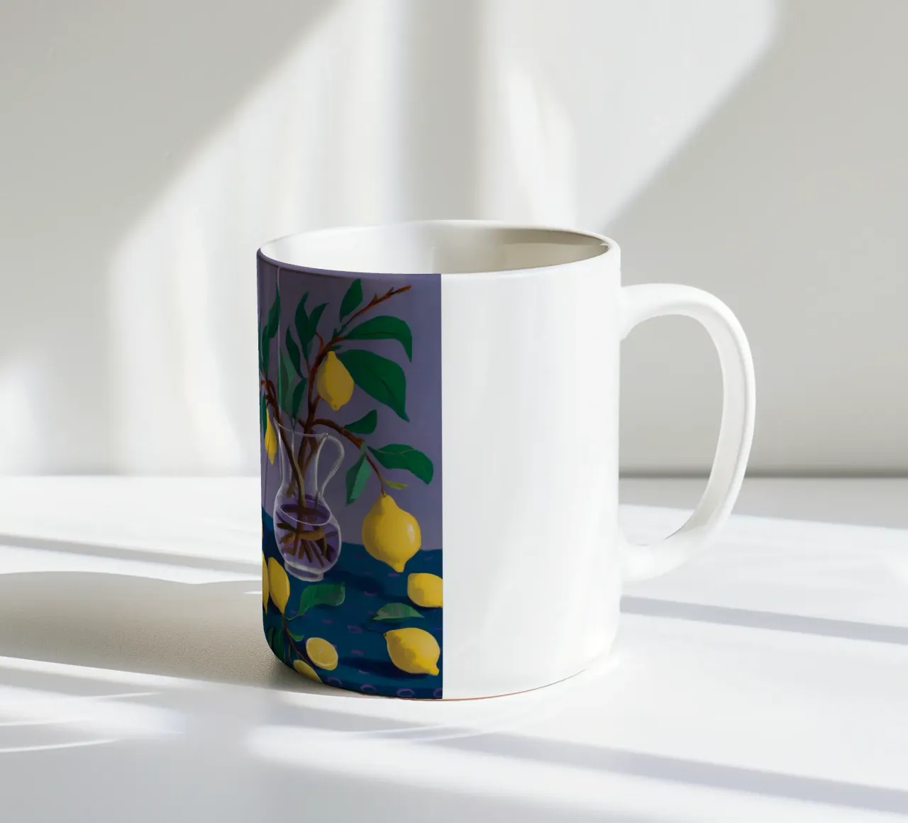 Notturno dell'albero di limone tazza in ceramica da Fable Tempa