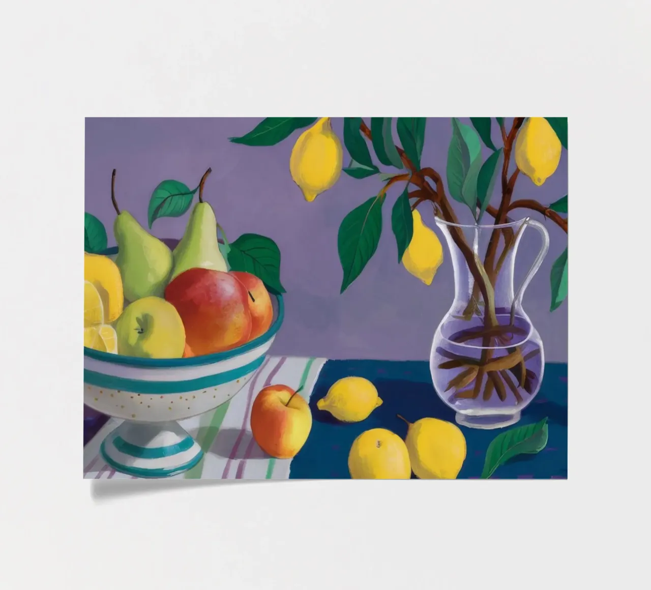 Lemon Tree Nocturne sticker sheet by Fable Tempa