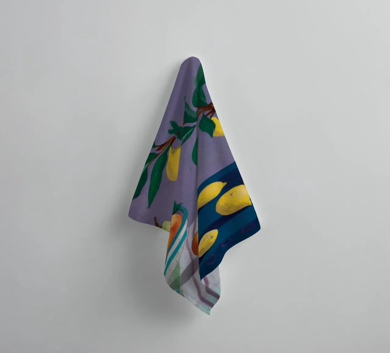 Lemon Tree Nocturne towel by Fable Tempa