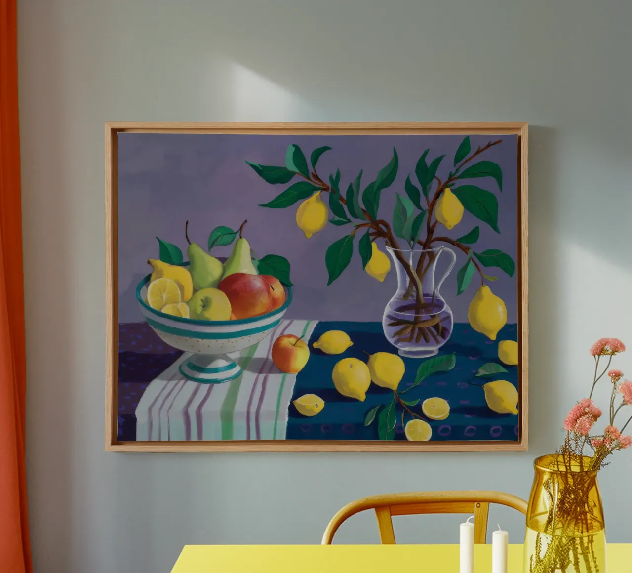 Lemon Tree Nocturne canvas by Fable Tempa