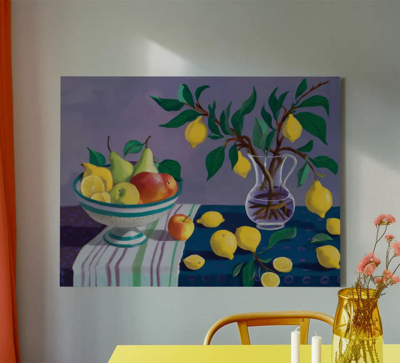 Lemon Tree Nocturne canvas by Fable Tempa