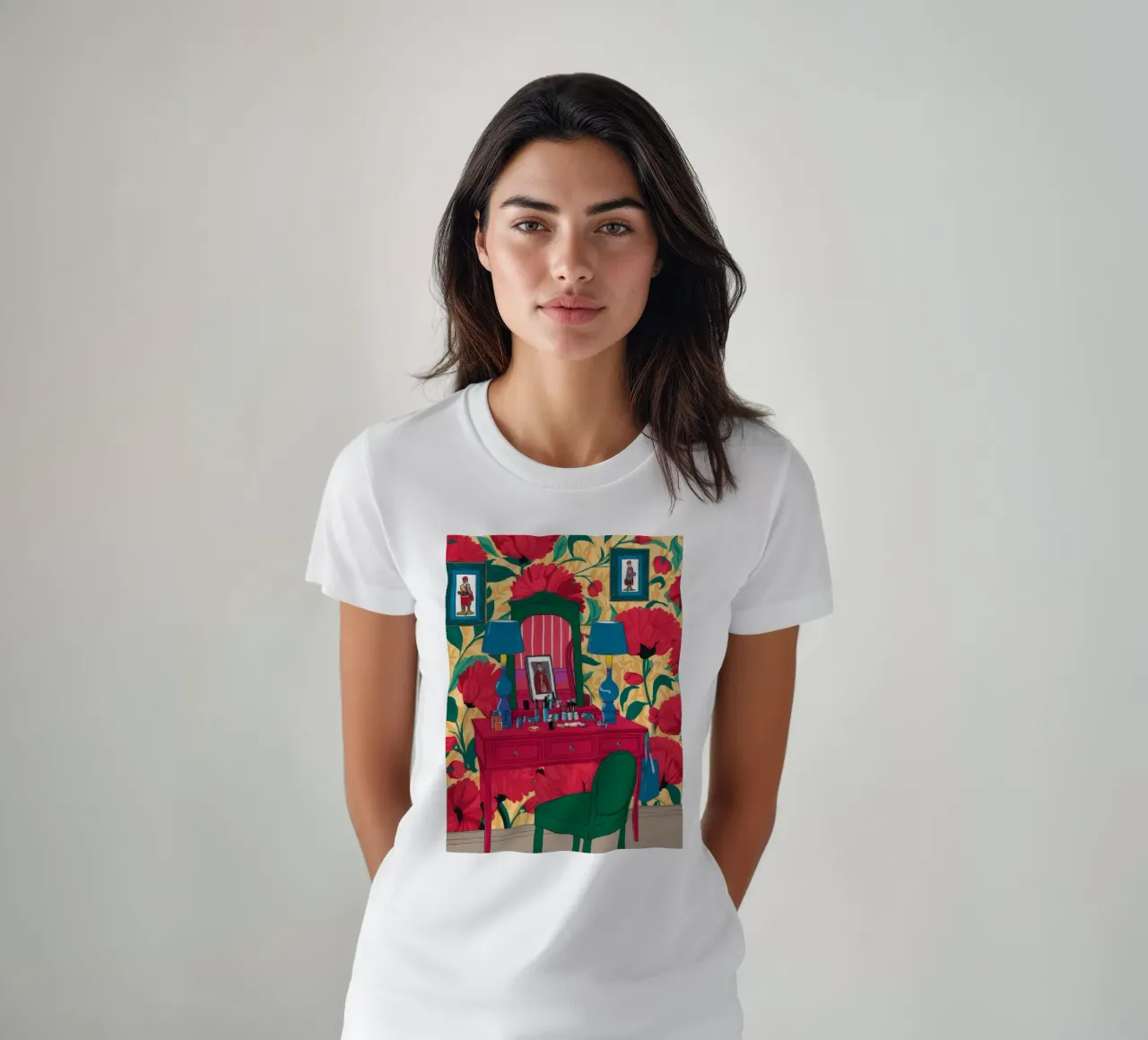 Scrivania Crimson Bloom t-shirt da Haven Fantasy