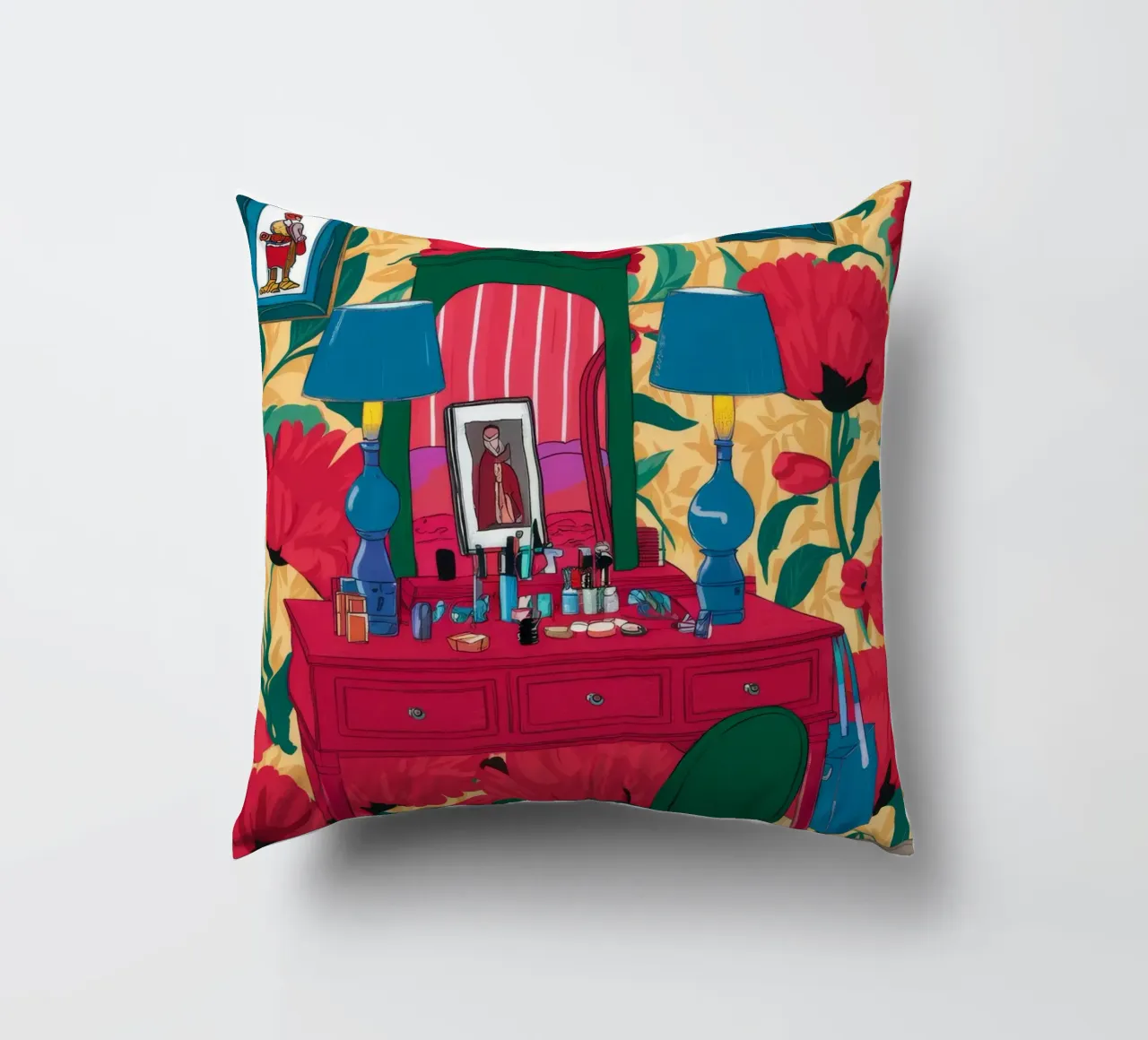 Scrivania Crimson Bloom cuscino da Haven Fantasy