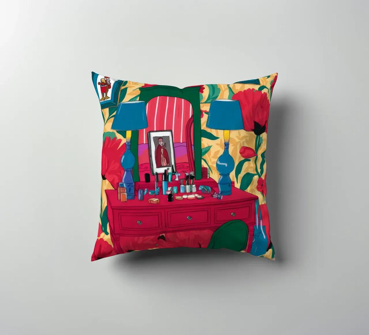 Scrivania Crimson Bloom cuscino da Haven Fantasy