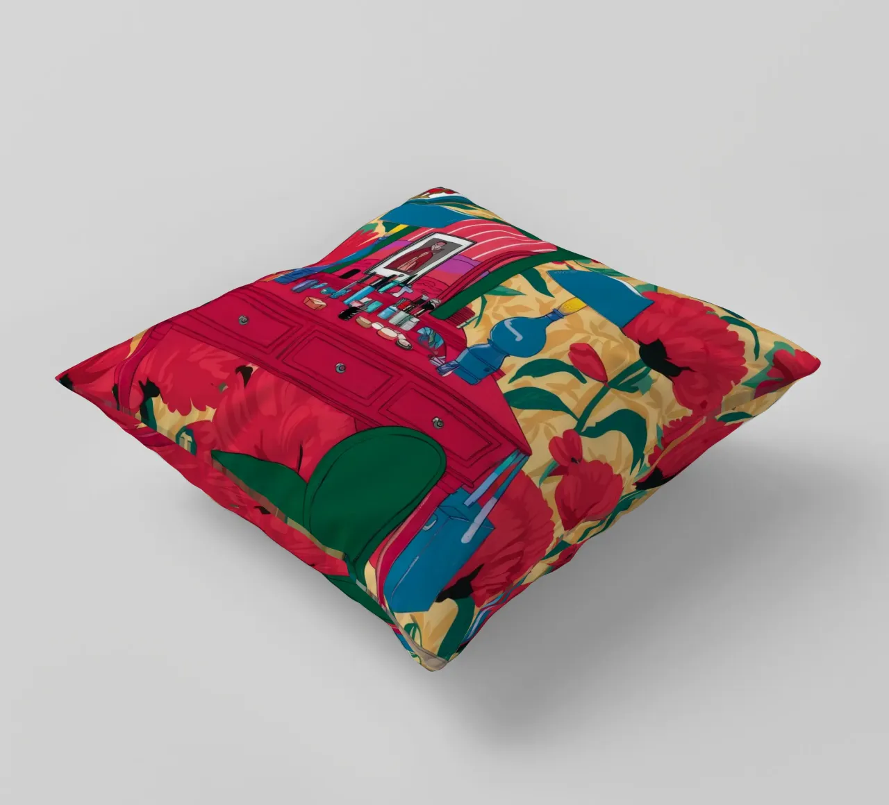 Scrivania Crimson Bloom cuscino da Haven Fantasy