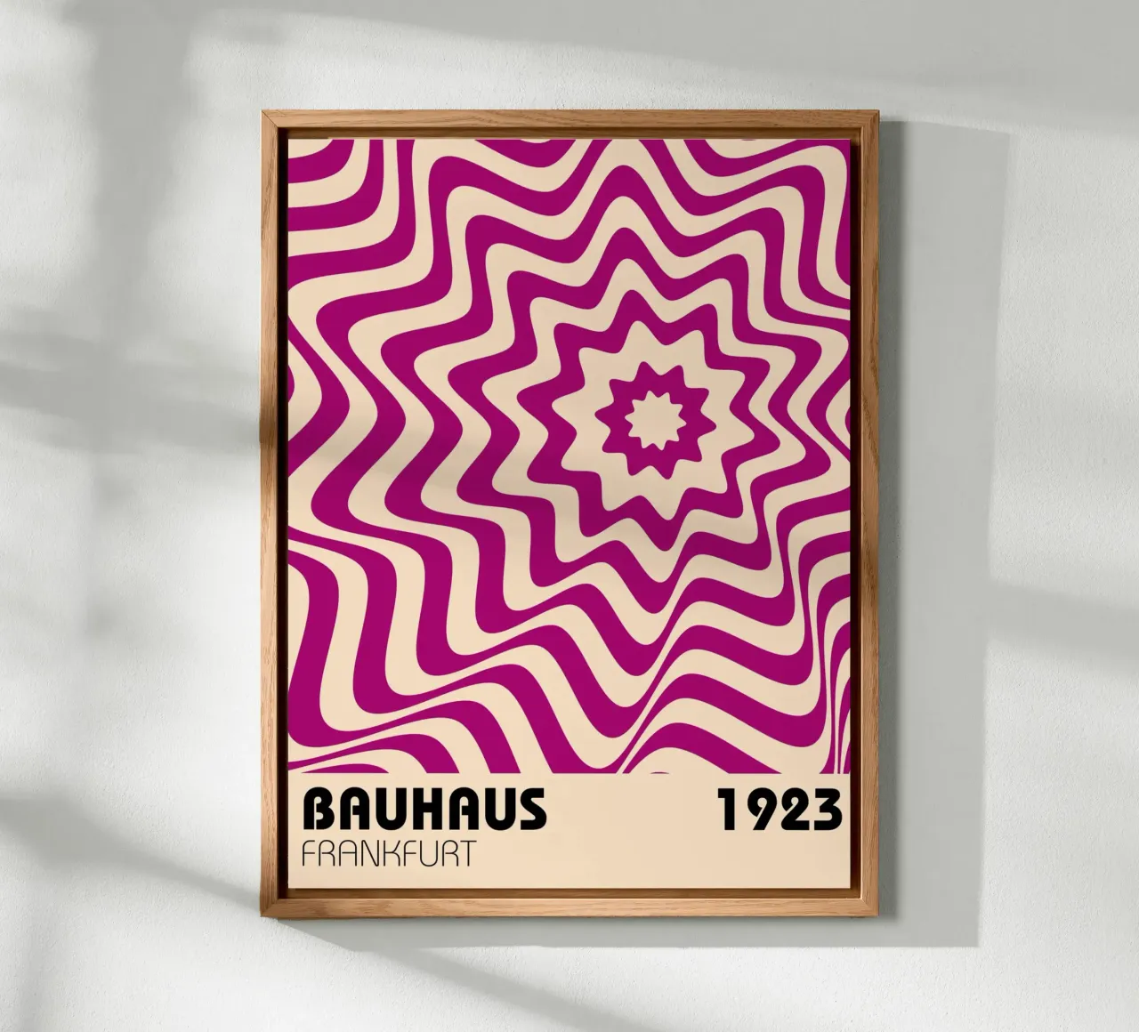 Bauhaus wave optics 1923 alu-dibond by Casa Calm