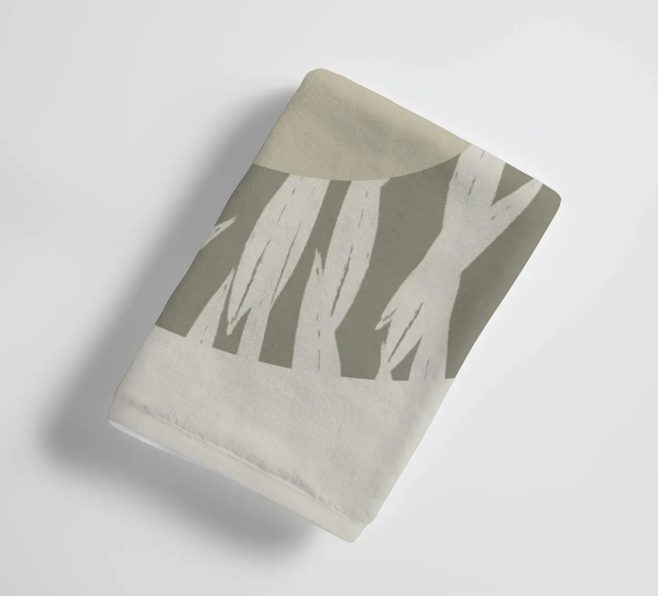 Abstract artwork with round shapes and textures towel by Imaginative