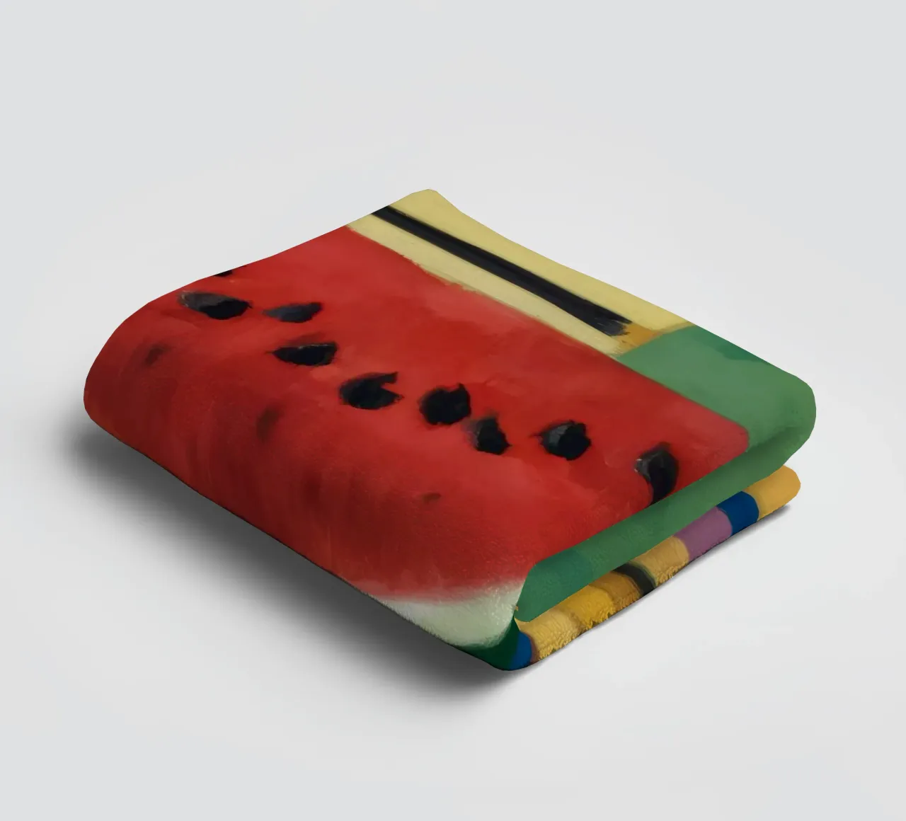Watermelon Egg Breakfast towel by Fable Tempa