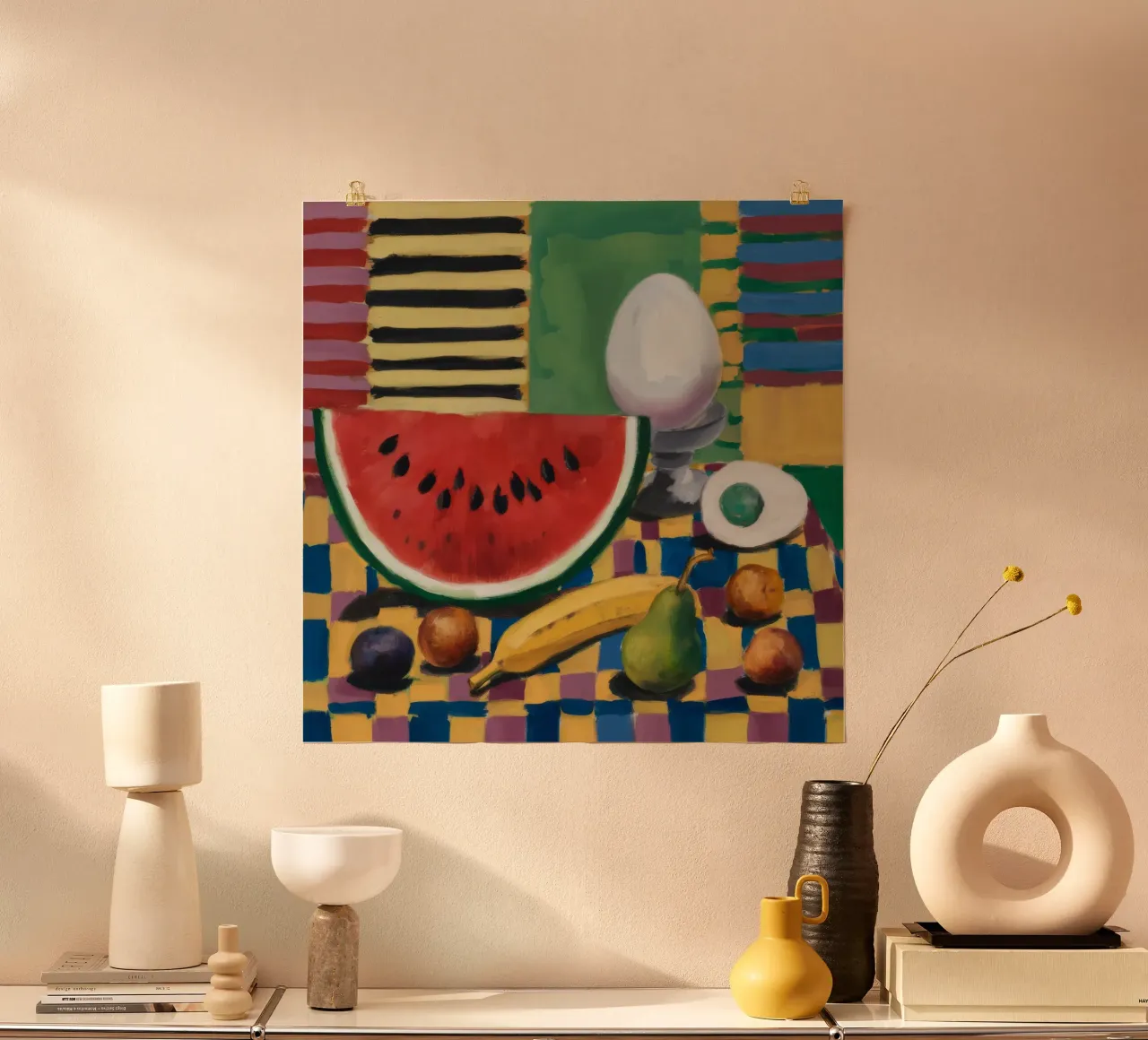 Watermelon Egg Breakfast hahnemühle by Fable Tempa