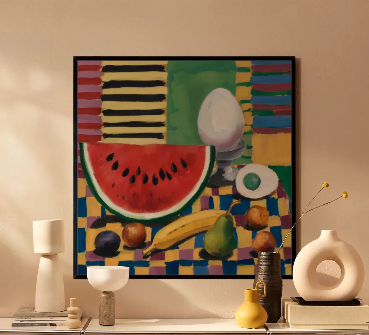 Watermelon Egg Breakfast hahnemühle by Fable Tempa