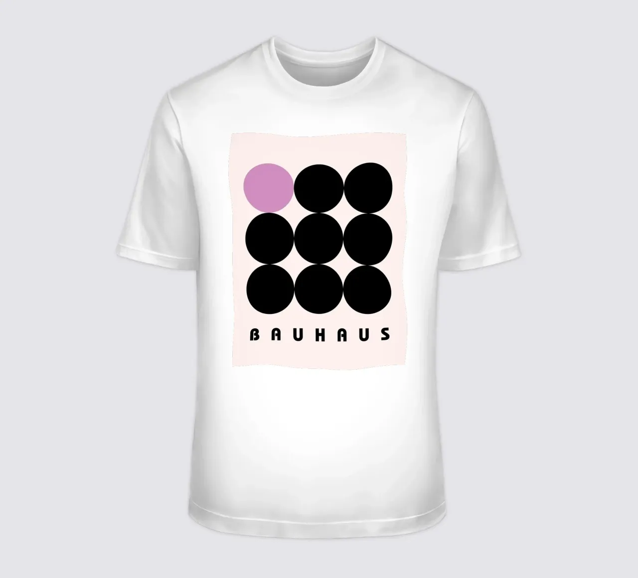 Bauhaus circles pattern t-shirt by Casa Calm